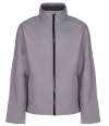 TRA629/RG628 Women's Ablaze Printable Softshell Rock Grey / Black colour image